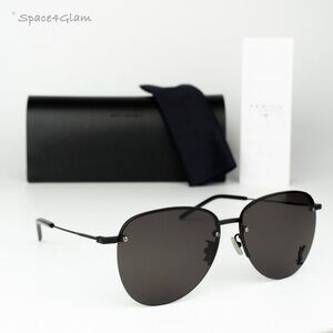 Saint Laurent Women Sunglasses Black Aviator SL328/KM 001 BRAND NEW